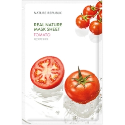 Придающая сияние, увлажняющая тканевая маска для лица Real Nature Mask Sheet Tomato, 23 мл