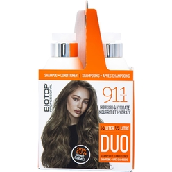 Набор для ухода за волосами Biotop Professional 911 Quinoa half liter duo(Восстанавливающий шампунь для волос Biotop Professional 911 Quinoa Shampoo,500 мл,Восстанавливающий кондиционер для волос Biotop Professional 911 Quinoa Conditioner,500 мл)