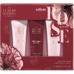 Набор косметический Velvet Rose & Peony(Крем для рук и ногтей Hand & Nail Cream 3 х 50 мл )