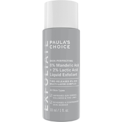 Paula's Choice Skin Perfecting 6% Mandelic Acid+2% Lactic Acid Liquid Exfoliant Travel Size/Эксфолиант с 6% миндальной кислоты и 2% молочной кислоты, 30 мл.
