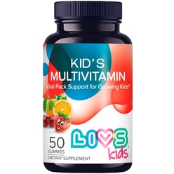 Livs БАД «Мультивитаминный комплекс для детей со вкусом фруктов и ягод (Kid’s Multivitamin Mix Gummy Fruits And Berries Flavour)» мармеладные пастилки 3г № 50
