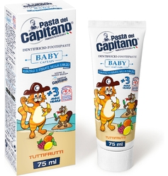 Зубная паста Pasta del Capitano детская BABY 3+ Tuttifrutti, 75 мл