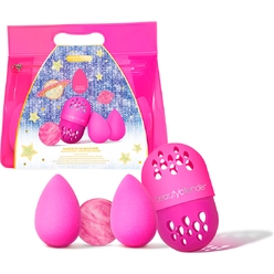 Подарочный набор Masters of the Beautiverse (Два спонжа Beautyblender Original + Мини-мыло Pink Swirl без аромата + Футляр для спонжей Blender Defender в лимитированном розовом оттенке)