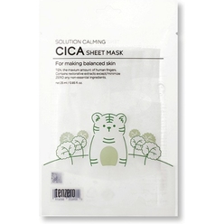 Успокаивающая тканевая маска для лица Tenzero Solution Calming Cica Sheet Mask, 25 мл