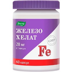 Железо хелат №60, капс. 0,25г