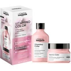 Набор для ухода за волосами L`Oreal Professionnel Serie Expert Vitamino Color (Шампунь 300 мл + Маска 250 мл)