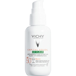 VICHY Capital Soleil Флюид солнцезащитный для лица против несовершенств "UV-Clear" SPF50+ 40мл