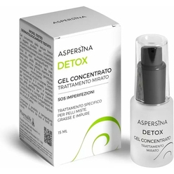 Pharmalife Research Aspersina Detox Gel Concentrato Гель-концентрат для комбинированной , жирной, покрасневшей кожи с муцином улитки, салициловой кислотой и маслом чайного дерева