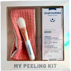 Набор (Ночной крем-пилинг Glyc0-A Medium Peeling, 30 мл+Кисть+Повязка)