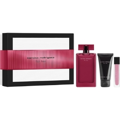 Набор парфюмерно-косметический (Парфюмерная вода интенсивная NARCISO RODRIGUEZ FOR HER 100мл + Лосьон для тела парфюмированный FOR HER 50мл+Парфюмерная вода интенсивная NARCISO RODRIGUEZ FOR HER 10мл)