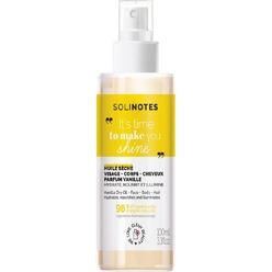 Сухое масло для лица, тела и волос с ароматом ванили Solinotes Vanilla Dry Oil, 100