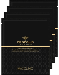 Маска д/л черная с прополисом для питания и эластичности кожи Propolis Black Mask, 4 шт х 20 мл