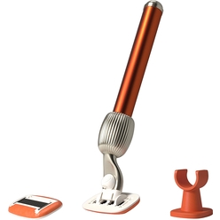 Набор для бритья The Razor Starter Set (Алюминиевая ручка + 2 картриджа с 5 лезвиями из нержавеющей стали, со смазочным кольцом + настенный держатель)