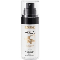 Спрей для фиксации макияжа Luxvisage Aqua Veil Hyaluron Complex 3 в 1 Prime Fix Care, 68 мл