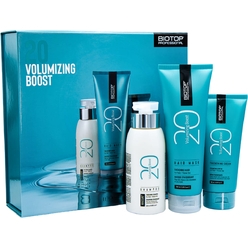 Набор д/ух. за волосами Biotop 20 Volumizing Boost Kit (Шампунь для объема волос Biotop Professional 20 Volumizing Boost Shampoo, 250 мл, Маска для объема волос Biotop Professional 20 Volumizing Boost Hair Mask, 250 мл, Крем для укладки волос)