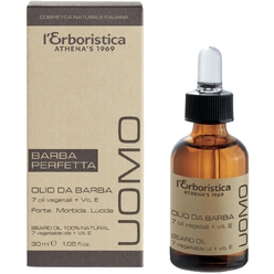 Масло для бороды с 7 растительными маслами и витамином Е L'Erboristica Uomo Beard Oil, 30 мл