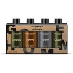 Косметический набор GC Homme Grooming/Bathing Line UP (Гель для душа GC Homme Grooming/Cleanse/Body Wash, 2 х 150 мл + Шампунь для волос и бороды GC Homme Grooming/Revive/Hair & Beard Wash, 150 мл +  Пена для ванны GC Homme Grooming/Renew/ Muscle So