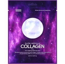 Тканевая маска против морщин, для сияния кожи лица с коллагеном Tenzero Glow Ampoule Collagen Mask, 25 мл