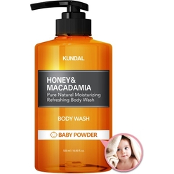 Гель для душа KUNDAL HONEY & MACADAMIA PURE BODY WASH BABY POWDER, 500 мл