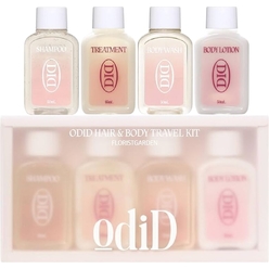 Набор миниатюр (Шампунь Florist&Garden Shampoo 50 мл,Кондиционер для Florist&Garden Treatment,50 мл,Лосьон для тела парфюмированный,Florist&Garden Body Lotion,50 мл,Гель для душа парфюмированный Florist&Garden,50 мл)