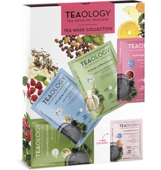 Набор парфюмерно-косметический (Маска для лица White Tea Peptide Mask, 21 мл + Маска для лица Green Tea AHA Mask, 21 мл + Маска для кожи вокруг глаз Hyaluronic Tea Eye Mask, 5 мл + Маска для лица Peach Tea Hyaluronic Mask, 21 мл + Маска для лица Mat