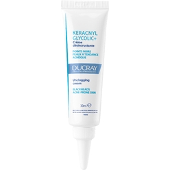 Ducray Keracnyl Glycolic + Очищающий матирующий крем против закупоривания пор, черных точек и жирного блеска, 30 мл