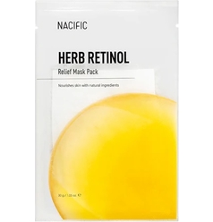 Придающая упругость, питательная тканевая маска для лица Herb Retinol Relief Mask Pack, 30 г