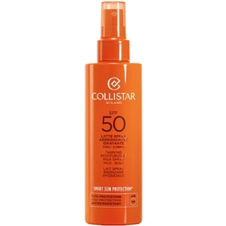 CLS-Увлажняющее солнцезащитное молочко для лица и тела Tanning Moisturizing Milk Spray Face-Body SPF 50, 200мл