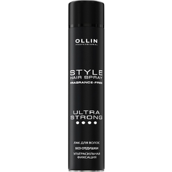 Ollin Style Лак для волос ультрасильной фиксации без отдушки