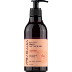 Divina Bellezza Увлажняющий персиковый гель для душа Moisturising Peach Shower Gel, 300 мл