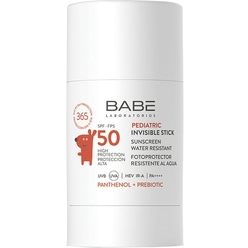 LABORATORIOS BABE Детский невидимый солнцезащитный стик для лица SPF 50 с пантенолом и пребиотиком,30г