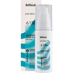 Дневной крем с SPF для лица, линия AHA-BHA-PHA, товарный знак SelfieLab, флакон 50 г