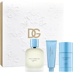 Набор парфюмерно-косметический Light Blue Pour Homme (Туалетная вода,100 мл+Гель для душа,50 мл+Дезодорант твёрдый,75 мл)