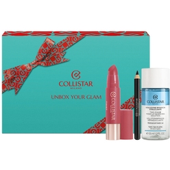 Набор косметический  (Бальзам для губ Twist Balmy Gloss, тон 216 Rosé, 2,8г+ Карандаш для век водостойкий Professionale Eye Pencil Long-Lasting Waterproof, Тон 1 (Nero), 1,2мл +2х-фазное средство для снятия макияжа с глаз и губ, 35мл)