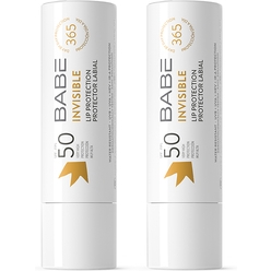 Набор косметический LABORATORIOS BABЕ "1+1": Невидимая солнцезащитная помада SPF50 / INVISIBLE STICK LIP PROTECTOR SPF50, 4г - 2 штуки