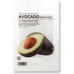 Питательная тканевая маска для лица Tenzero Solution Nourishing Avocado Sheet Mask, 25 мл