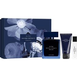 Парфюмерно-косметический набор For Him Bleu Noir (Парфюмерная вода, 100 мл+ Шампунь и гель для душа, 50 мл + Парфюмерная вода, 10 мл)