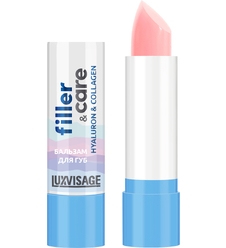 Бальзам для губ Luxvisage Filler & Care Hyaluron & Collagen, 3,9 г