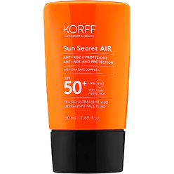 Антивозрастной и солнцезащитный ультралегкий флюид для лица Sun Secret Air Anti-Age And Protection Ultralight Face Fluid SPF 50+, 50 мл