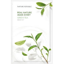 Увлажняющая тканевая маска для лица Real Nature Mask Sheet Green Tea, 23 мл