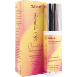 Дневной крем-флюид Niacinamide + Collagen, для лица, товарный знак SelfieLab, флакон 50 г