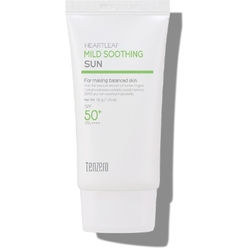Успокаивающий солнцезащитный крем Tenzero Heartleaf Mild Soothing Sun SPF 50+ PA++++, 50 мл