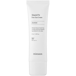 Cолнцезащитный крем для открытых участков кожи SPF 50+ PA++++ Mixsoon Shield Fit Pure Sun cream, 50 мл