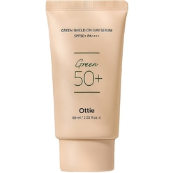 Солнцезащитный крем-сыворотка для чувствительной кожи Ottie Green Shield On Sun Serum SPF50+ PA++++, 60 мл