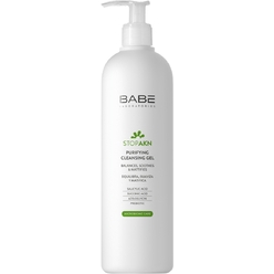Очищающий гель для жирной и проблемной кожи лица Babe Laboratorios Stop Akn Purifing Cleansing Gel, 400 мл
