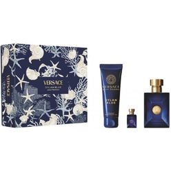 Набор парфюмерно-косметический VERSACE Pour Homme Dylan Blue (Туалетная вода 100 мл + Гель для ванны и душа парфюмированный 150 мл + Туалетная вода 5 мл)