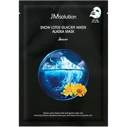 Разглаживающая тканевая маска для лица Snow Lotus Glacier Water Alaska Mask Snow