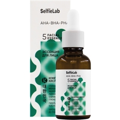 Эссенция для лица, линия AHA-BHA-PHA, товарный знак SelfieLab, флакон 30 мл