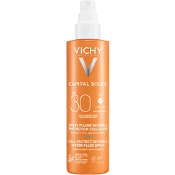 VICHY Capital Soleil Спрей-флюид солнцезащитный легкий Cell Protect SPF30, 200 мл