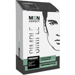 Набор Men Aspect Simple (Гидрогелевые патчи Men Aspect Simple Anti-Dark Circles and Eyebags, 2 шт+Лосьон после бритья для чувствительной кожи Men Aspect Simple, 150 мл)